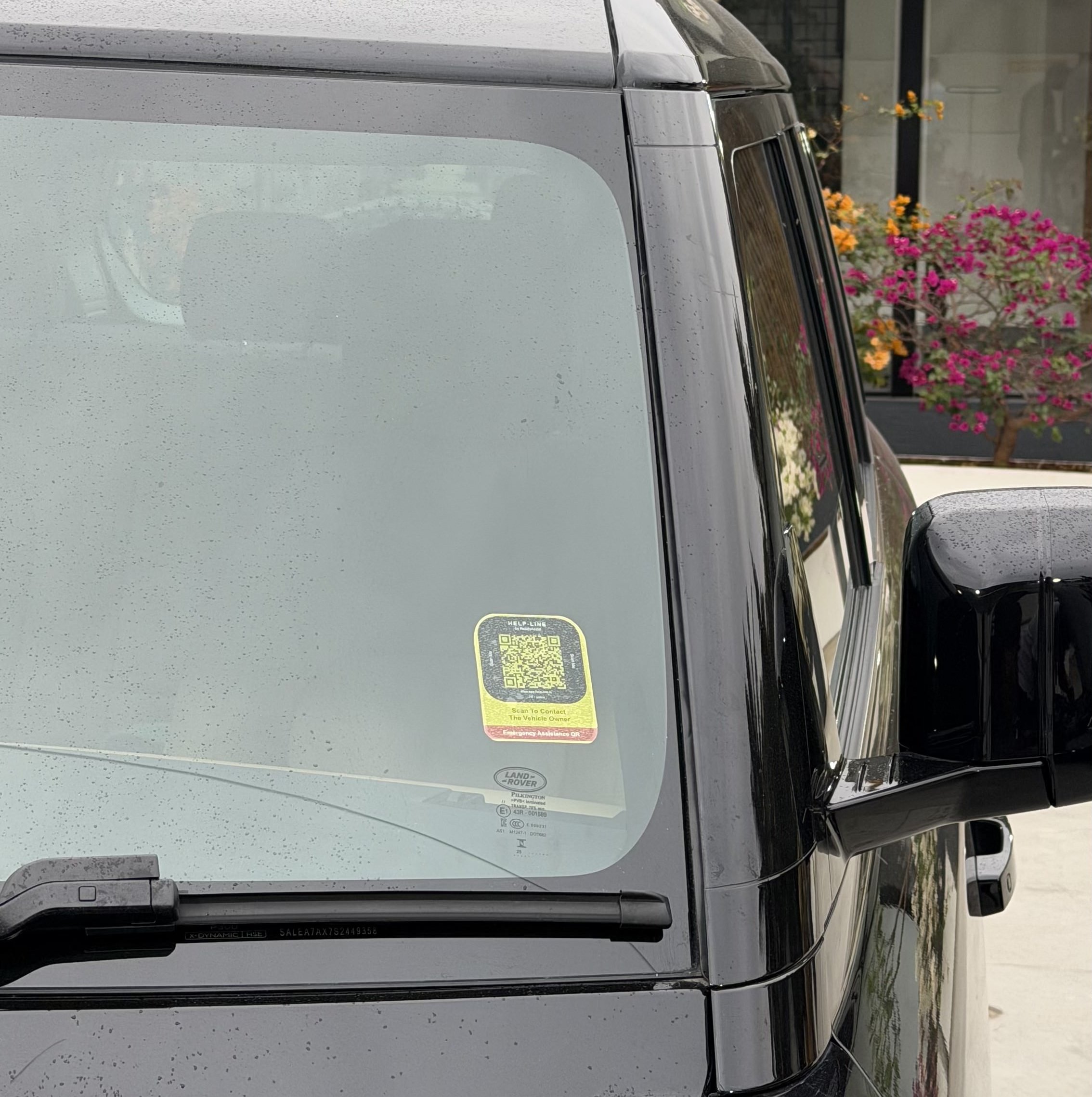 Front Windshield Placement