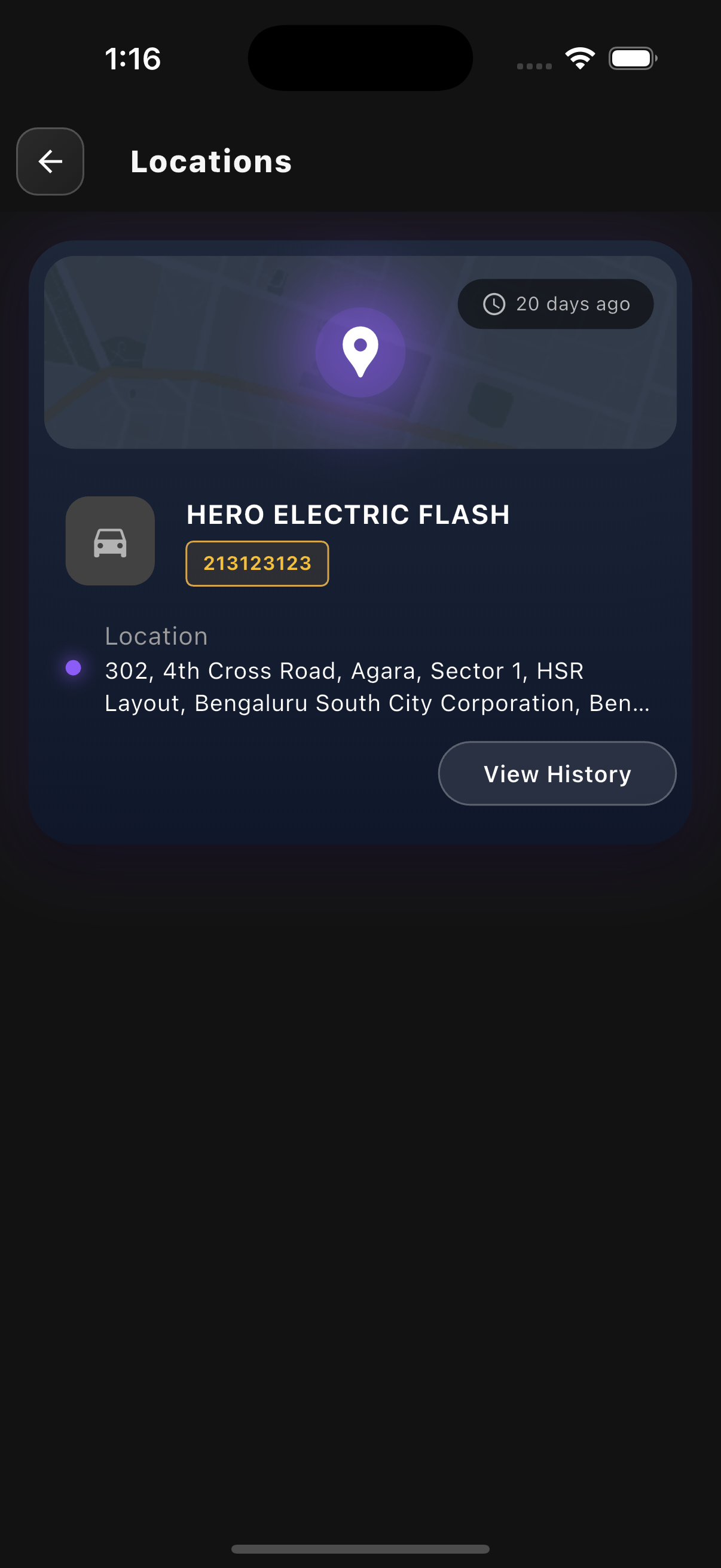 Smart Location Pin for Vehicle